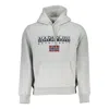 Napapijri Gray Cotton Sweater In Grey