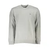Napapijri Brown Cotton Men Sweater In Grey