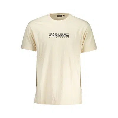 Napapijri White Cotton T-shirt In Neutral