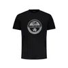 Napapijri Black Cotton T-shirt In Black