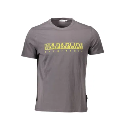 Napapijri Gray Cotton T-shirt