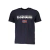 Napapijri Blue Cotton T-shirt In Black