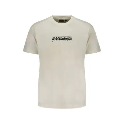 Napapijri Cotton Men's T-shirt In Beige
