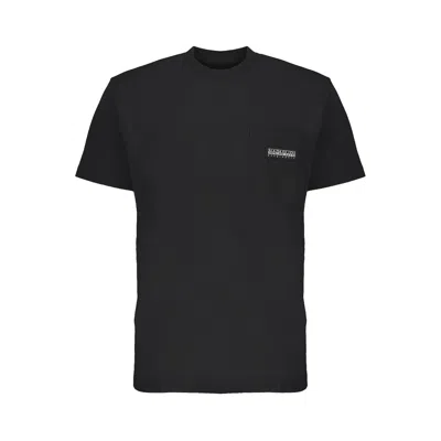 Napapijri Cotton Men's T-shirt In Black
