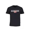 Napapijri Blue Cotton T-shirt In Black