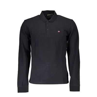Napapijri Cotton Polo Men's Shirt In Black
