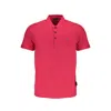 Napapijri Pink Cotton Polo Shirt In Pink