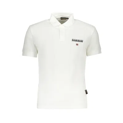 Napapijri Cotton Polo Men's Shirt In White