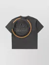 Napapijri Crew Neck Graphic Print Short Sleeves T-shirt In Gray