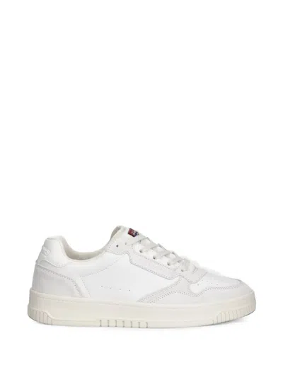 Napapijri Crux Perforated Panelled Sneakers In White
