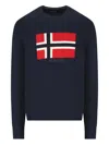 Napapijri Crew-neck Sweater In Blue