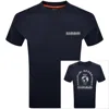 Napapijri Dati Logo T Shirt Blue In Blue