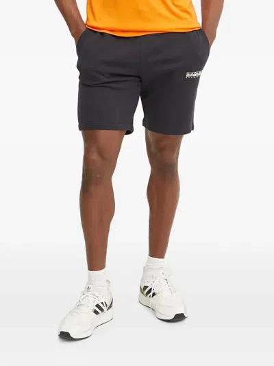 Napapijri Drawstring Logo-detail Shorts In Black