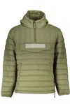 Napapijri Green Polyamide Men Jacket In Green