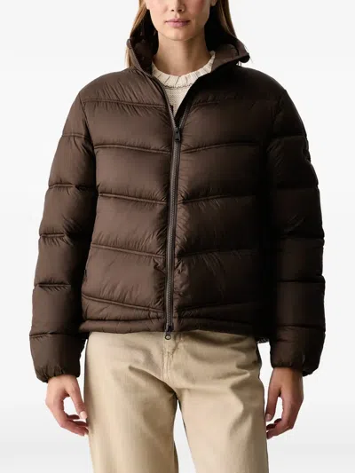 Napapijri Ega High-neck Puffer Jacket In Brown