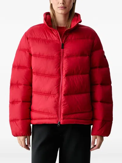 Napapijri Ega High-neck Puffer Jacket In Red