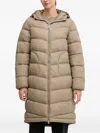 Napapijri Ega Hooded Puffer Jacket In Brown