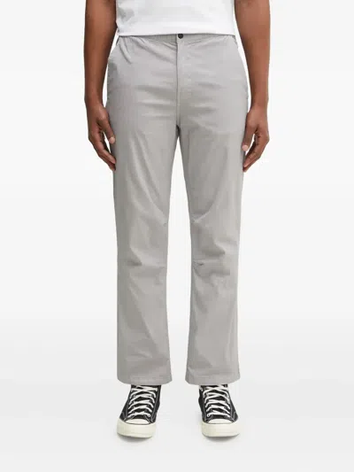 Napapijri Elasticated Straight-leg Trousers In Gray