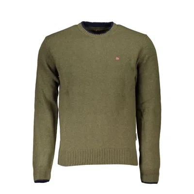 Napapijri Elegant Crew Neck Men's Sweater In Green