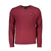 Napapijri Elegant Crew Neck Men's Sweater In Pink
