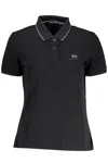 Napapijri Black Cotton Women Polo Shirt In Black