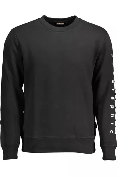 Napapijri Elevate Your Style With A Sleek Men's Sweatshirt In Black
