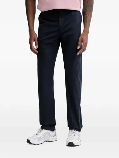 Napapijri Embroidered Trousers In Blue
