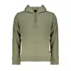 Napapijri Emerald Green Hooded Sweatshirt With Embroidery In Green