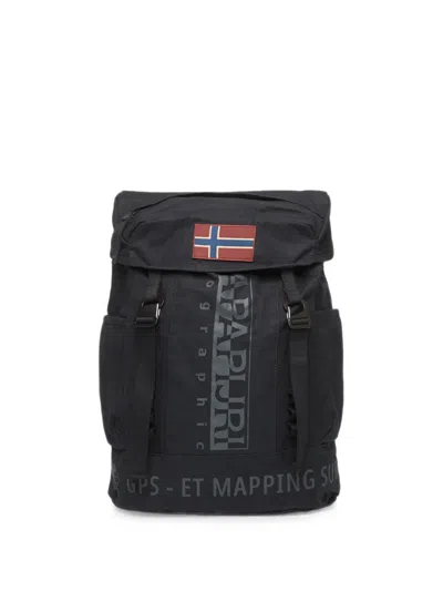 Napapijri Equator Logo-print Buckle-fastening Backpack In Black