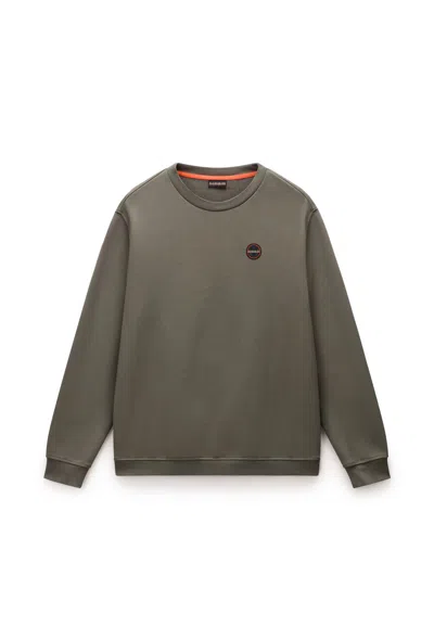 Napapijri Female  B-badge Np0a8946g0a1 Tea Leaf In Gray