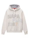 Napapijri Fiemme Logo-print Hoodie In Neutral