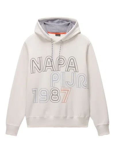 NAPAPIJRI FIEMME LOGO-PRINT HOODIE