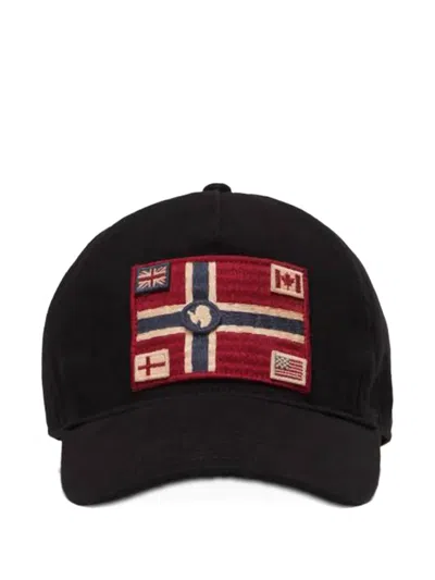 NAPAPIJRI FLAG-PATCH BASEBALL CAP