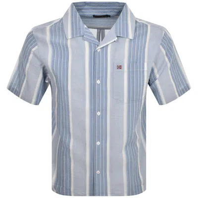 Napapijri G Tulita Short Sleeve Shirt Blue