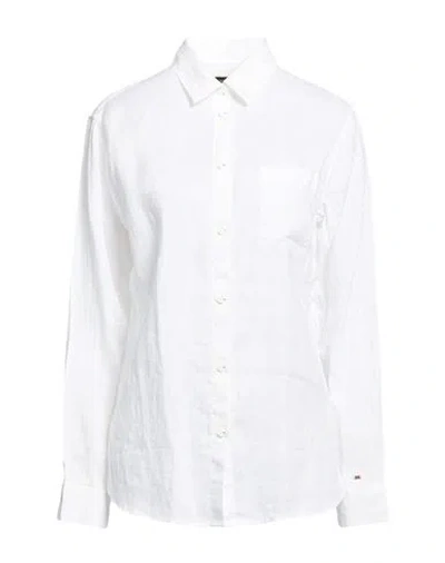 Napapijri G-ete W Woman Shirt White Size Xl Linen