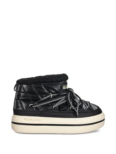 Napapijri Glacier Quilted Boots In Black