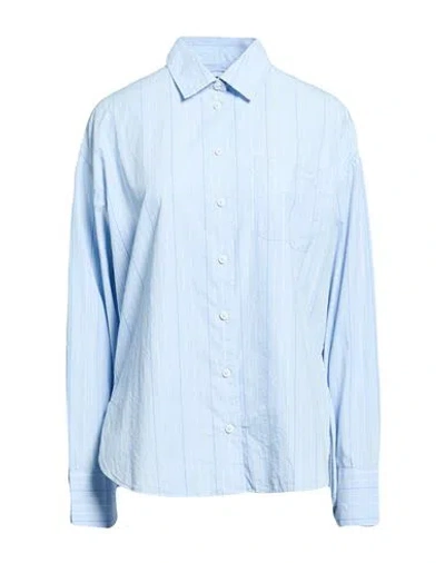 Napapijri G-nice W 1 Woman Shirt Sky Blue Size Xl Cotton