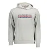 Napapijri Gray Cotton Men Sweater In Gray