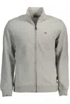Napapijri Gray Cotton Men Sweater In Gray