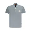 Napapijri Brown Cotton Men Polo Shirt In Gray
