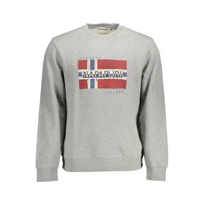 Napapijri Grey Cotton Men Jumper