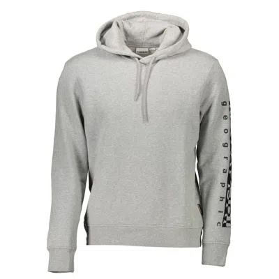 NAPAPIJRI GRAY COTTON MEN SWEATER