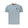 Napapijri Brown Cotton Men T-shirt In Blue
