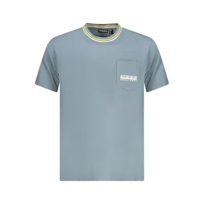 Napapijri Gray Cotton Men T-shirt In Grey