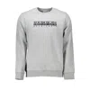 Napapijri Gray Cotton Sweatshirt In Gray