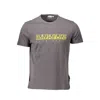 Napapijri Gray Cotton T-shirt In Gray