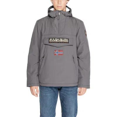 NAPAPIJRI GRAY POLYESTER JACKETS & COAT