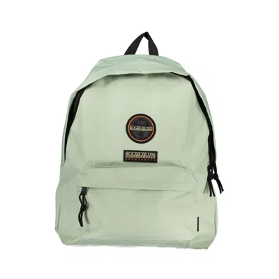 Napapijri Green Cotton Backpack In Burgundy