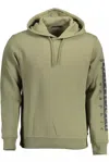 Napapijri Emerald Green Hooded Sweatshirt With Embroidery In Green