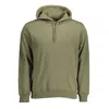 Napapijri Emerald Green Hooded Sweatshirt With Embroidery